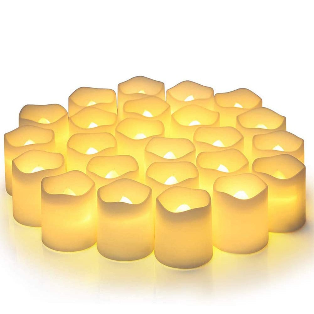 Velas de LED Decorativas - 24 Piezas