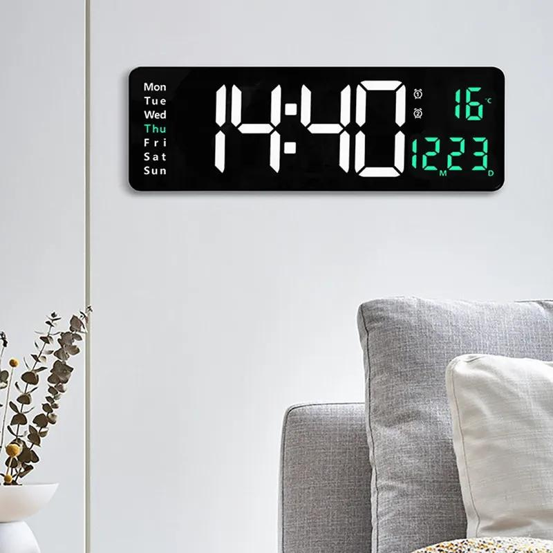 Reloj de Pared Digital con Control Remoto