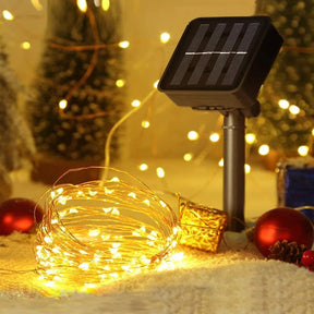 Luces de Navidad LED con Energía Solar